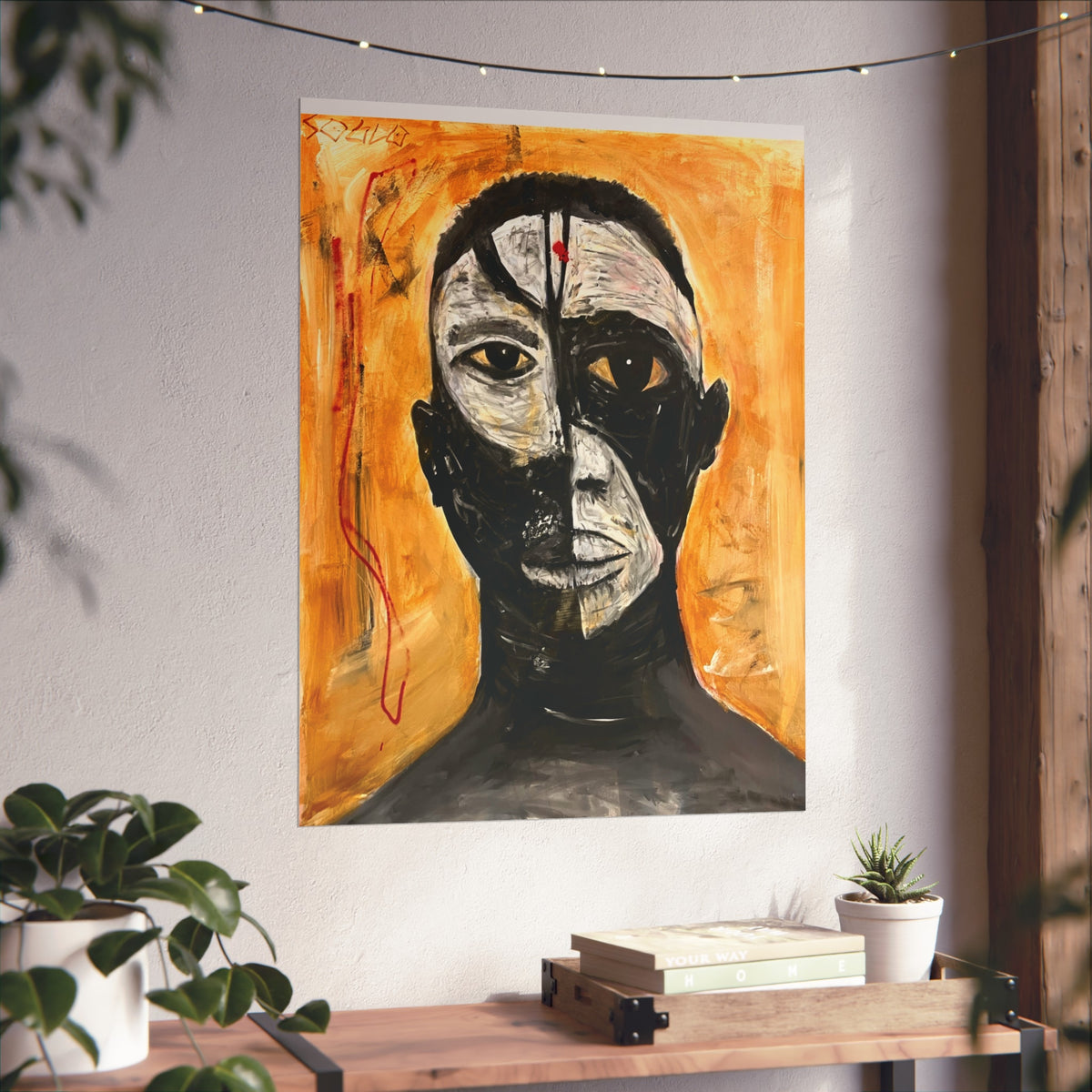 Dark n Light In Man Print