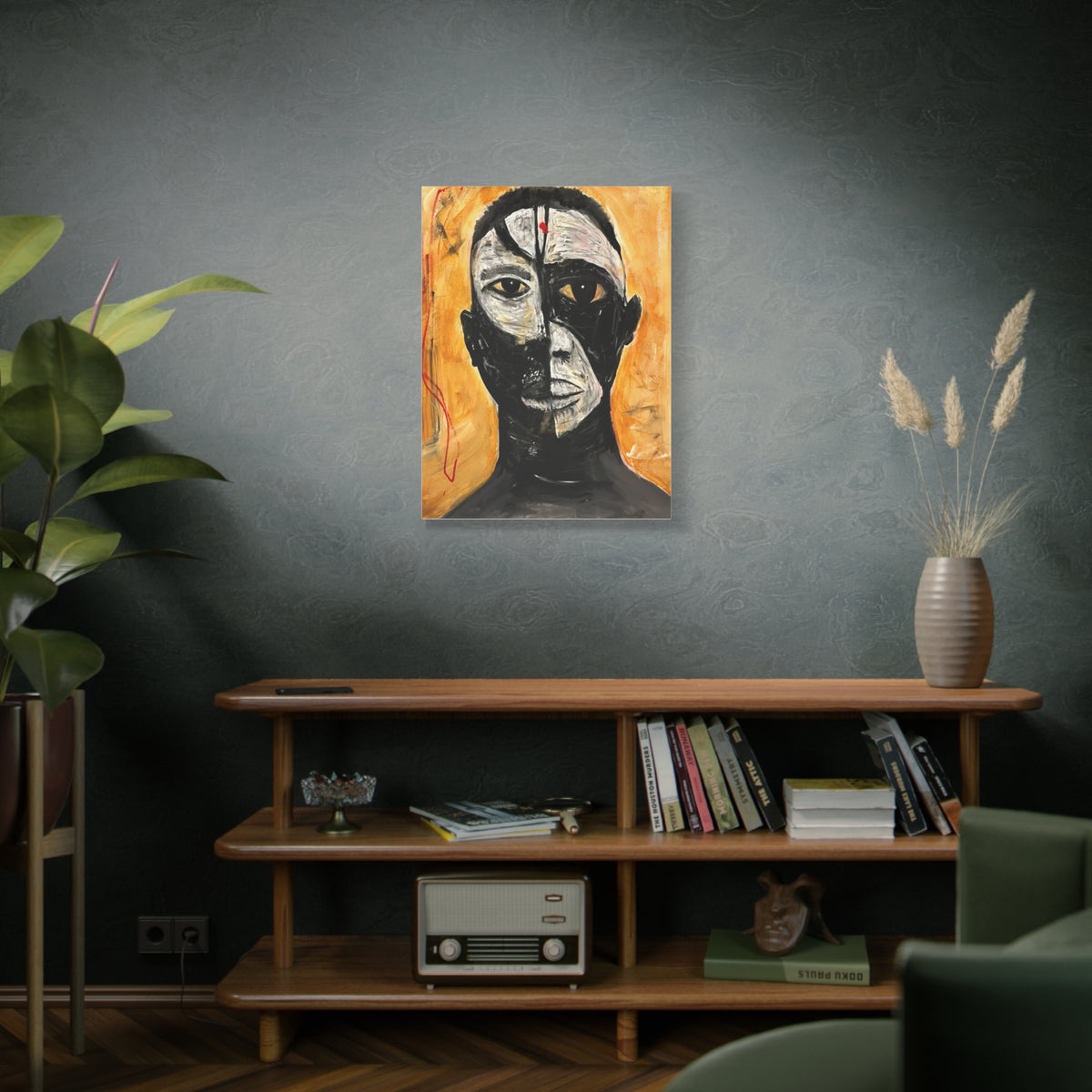 Dark n Light in Man Canvas Print