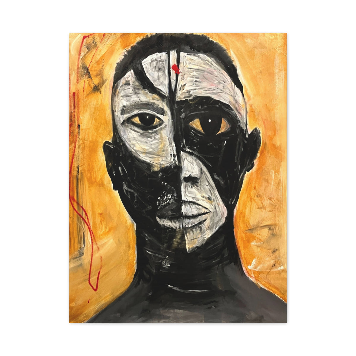 Dark n Light in Man Canvas Print
