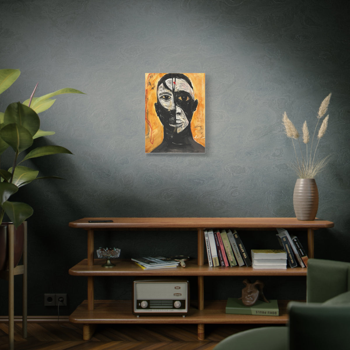 Dark n Light in Man Canvas Print