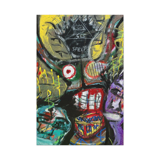 Dancing In Creativity Canvas Print