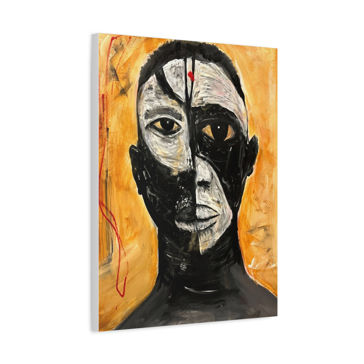 Dark n Light in Man Canvas Print