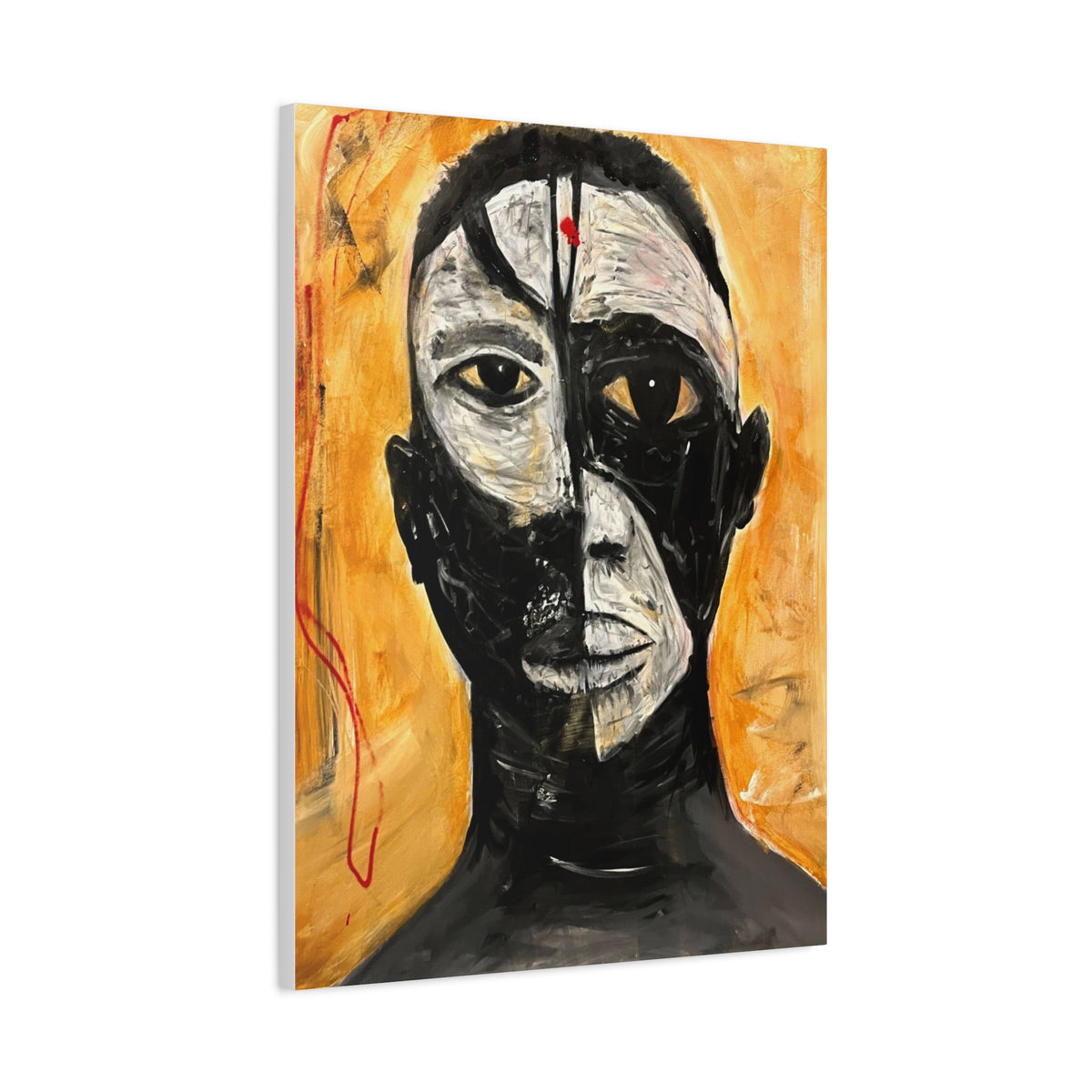 Dark n Light in Man Canvas Print