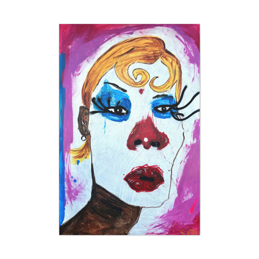 Her Mask Canvas Print