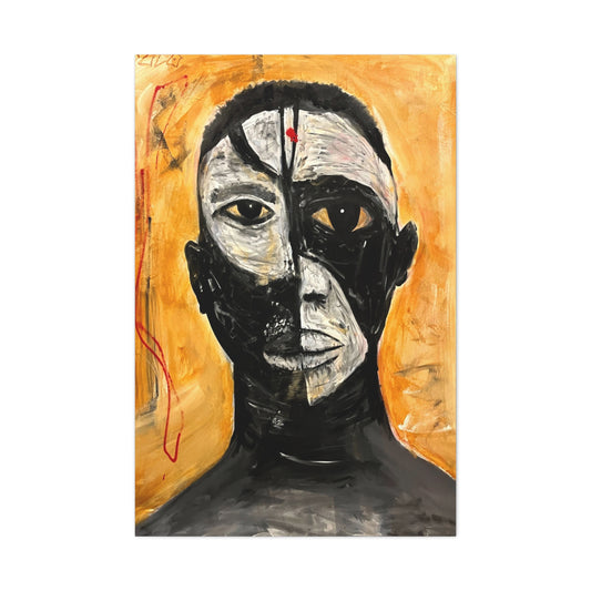 Dark n Light in Man Canvas Print