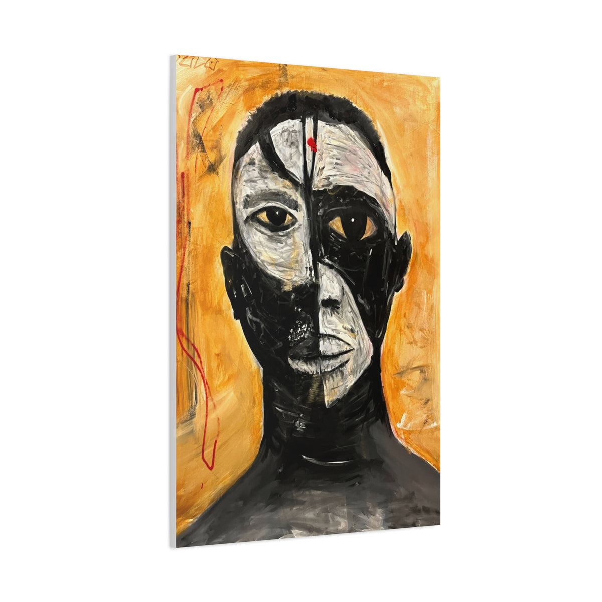 Dark n Light in Man Canvas Print